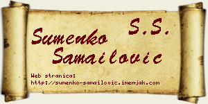 Šumenko Samailović vizit kartica